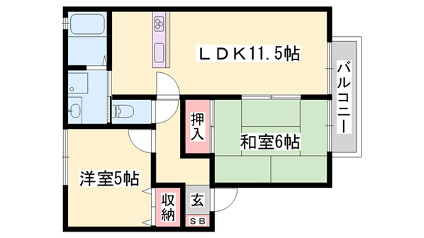 サニーハウス吉田の物件間取画像